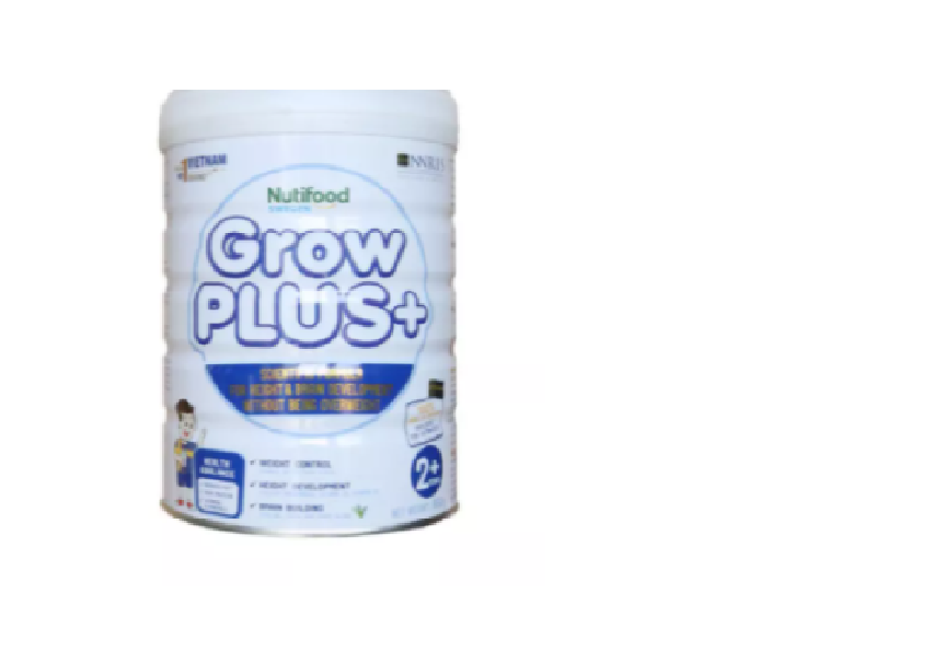 Sữa bột GROW PLUS (trắng) loại 850g giành cho bé thừa cân, phát triển chiều cao-tặng khăn đa lau đang năng.