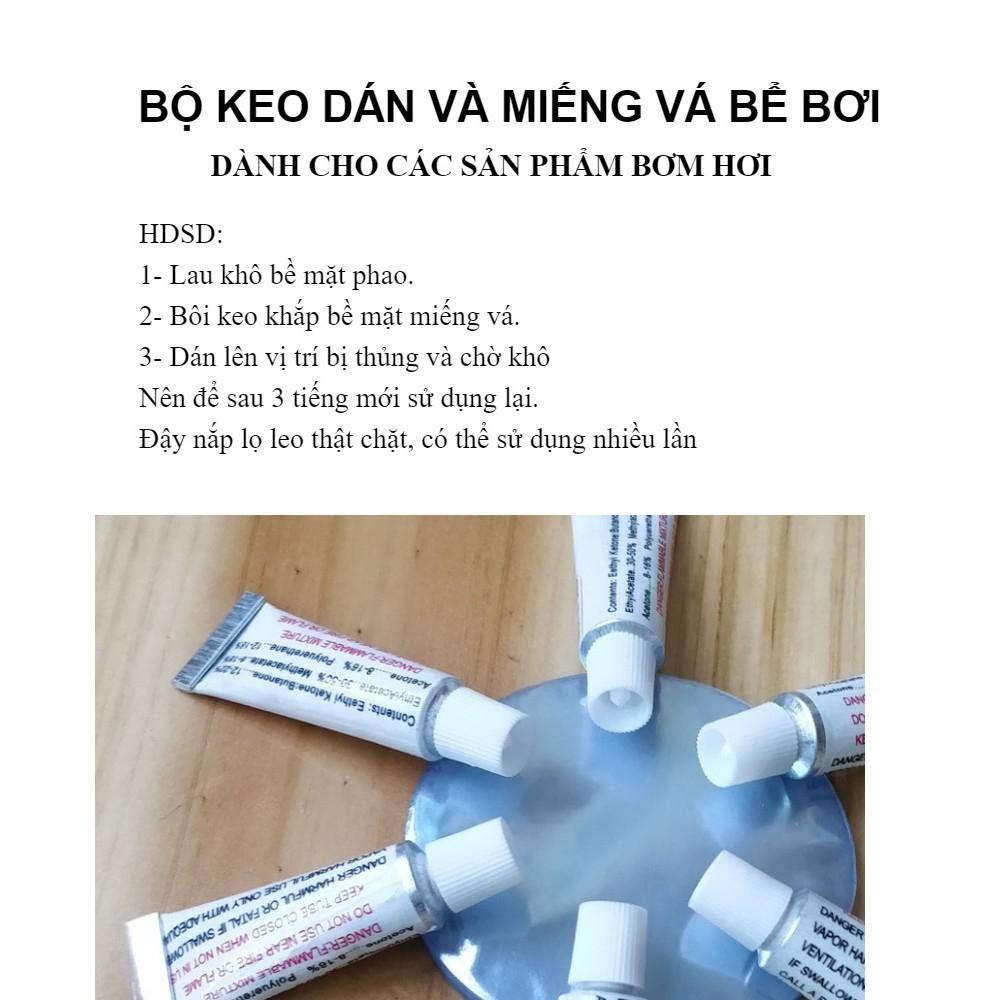 Keo Dán Kèm 2 Miếng Vá Phao Bơi, Áo Phao, Bể Bơi