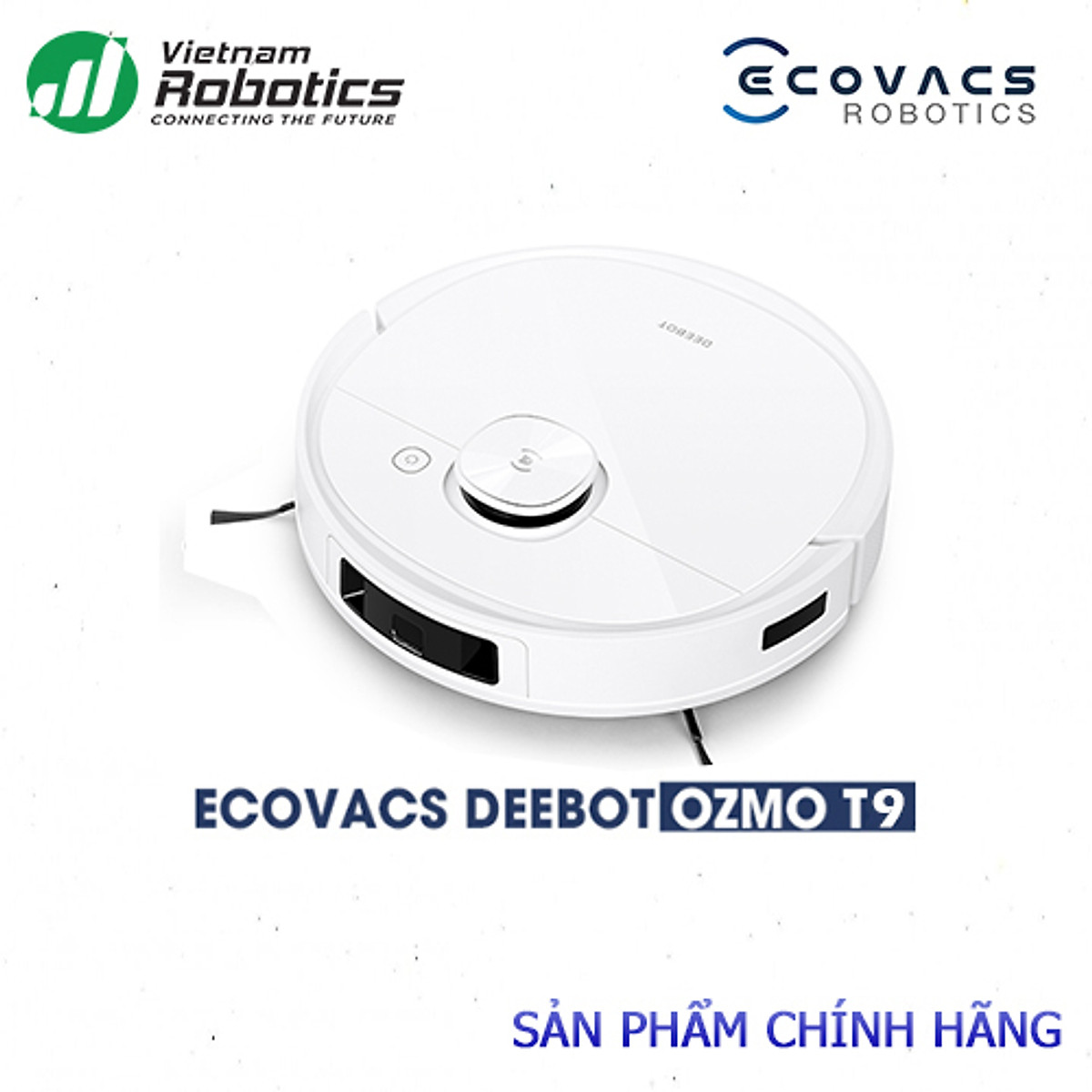 Robot hút bụi Ecovacs Deebot T9, Lực hút 3000Pa, Công nghệ vẽ bản đồ TrueMapping 3.0 - Hàng chính hãng