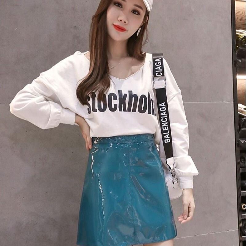 Chân Váy da dáng chữ A phong cách hàn quốc mẫu mới mã RB01