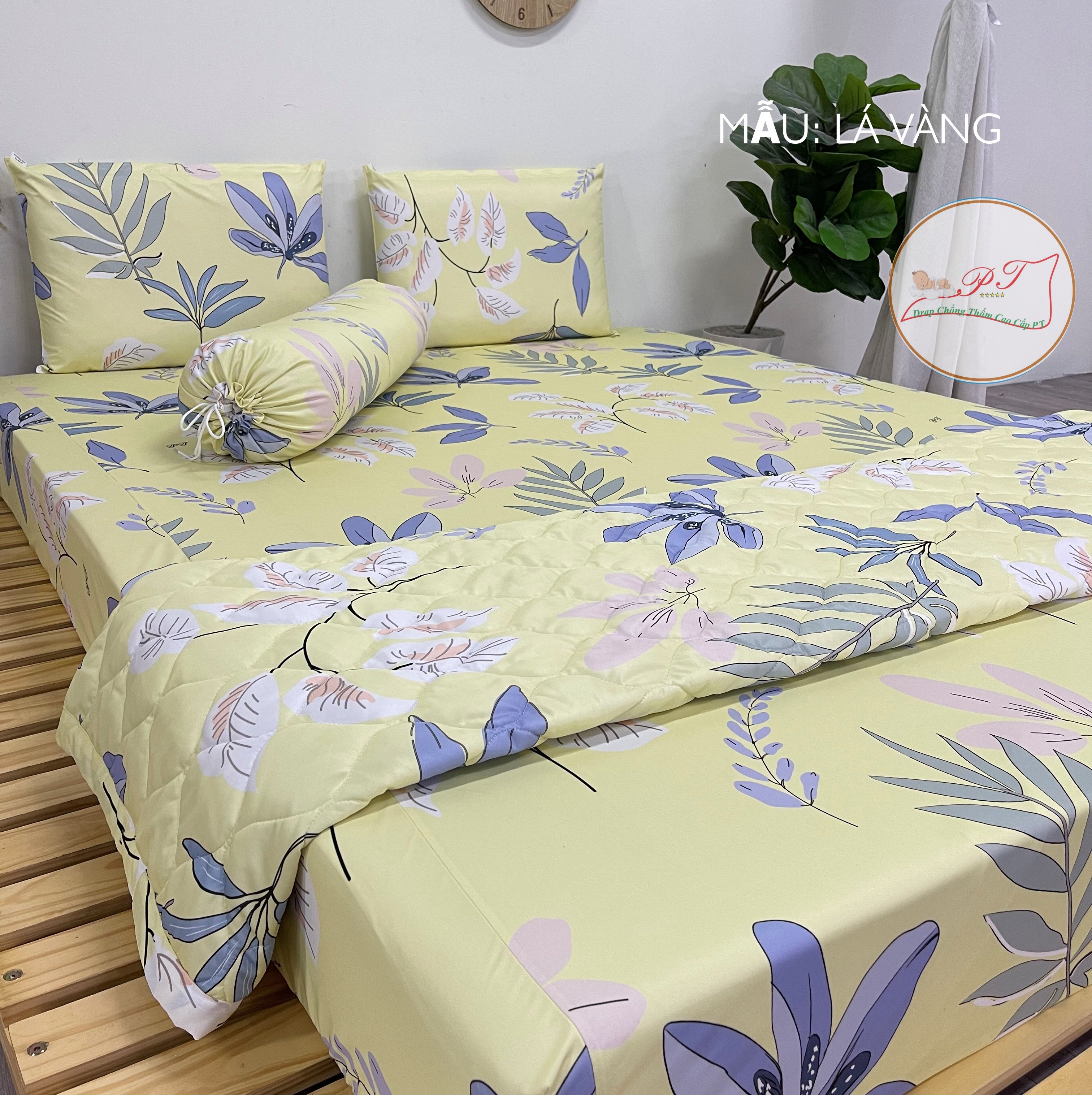 Ga Chống Thấm Cao Cấp PT Mẫu Họa Tiết Lá Vàng