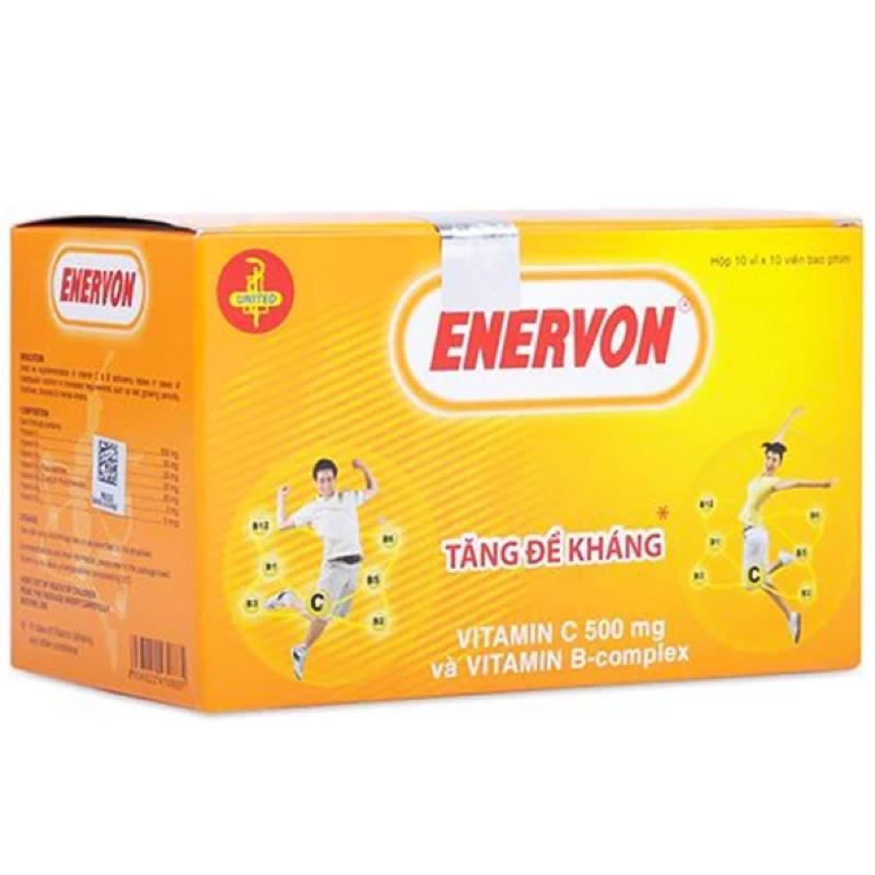 (DATE 2026)ENERVON C - TĂNG ĐỀ KHÁNG - VITAMIN C VÀ VITAMIN B-COMPLEX HỘP 100 VIÊN