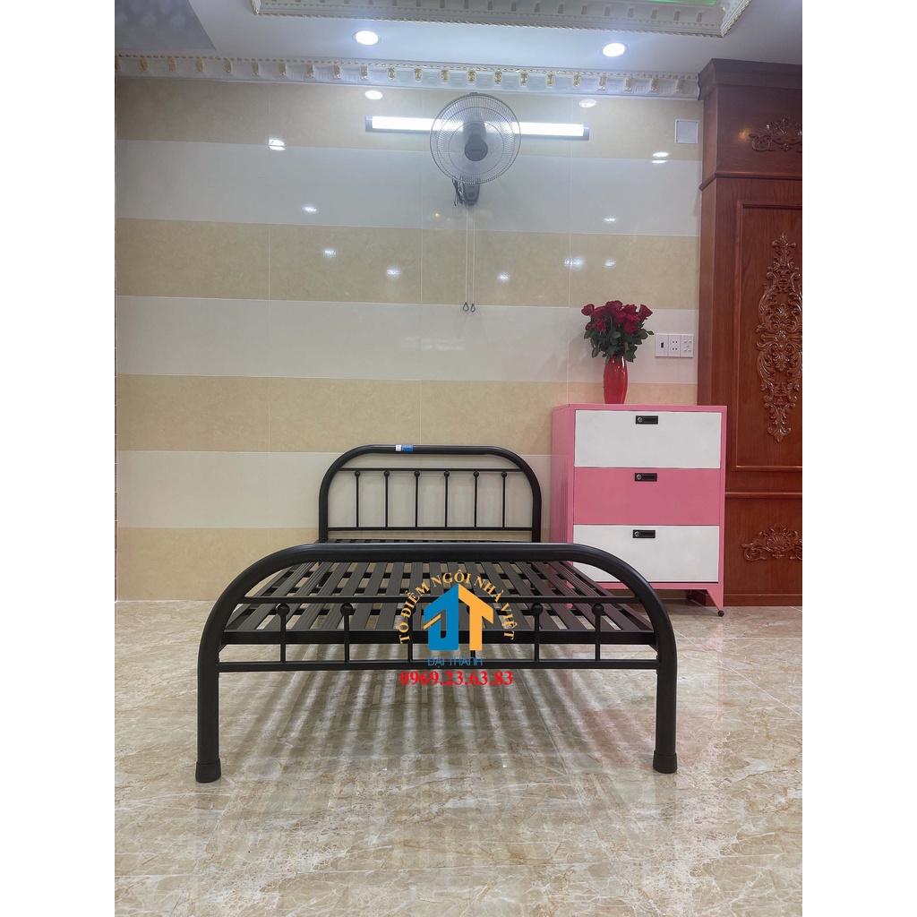 Giường sắt 1m2 kiểu bi siêu đẹp