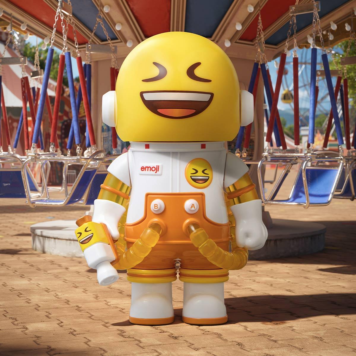 Đồ Chơi Mô Hình Pop Mart Mega Space Molly 100% x Emoji Series 4 (Mẫu Sản Phẩm Bên Trong Là Ngẫu Nhiên)