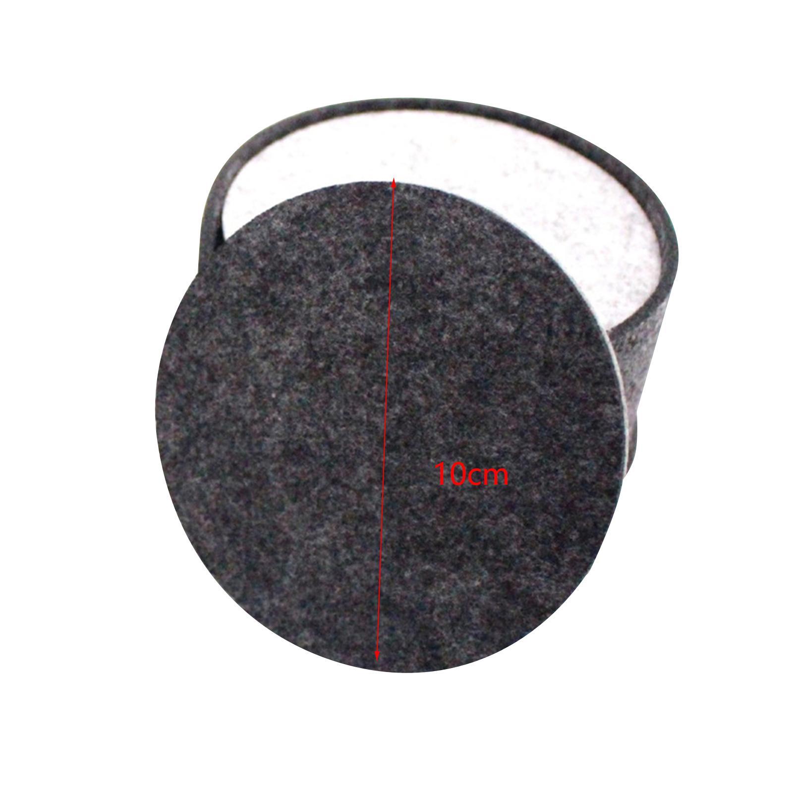 Felt Drink Coasters Set Table Coasters Anti Slip Placemat 10cm for Office