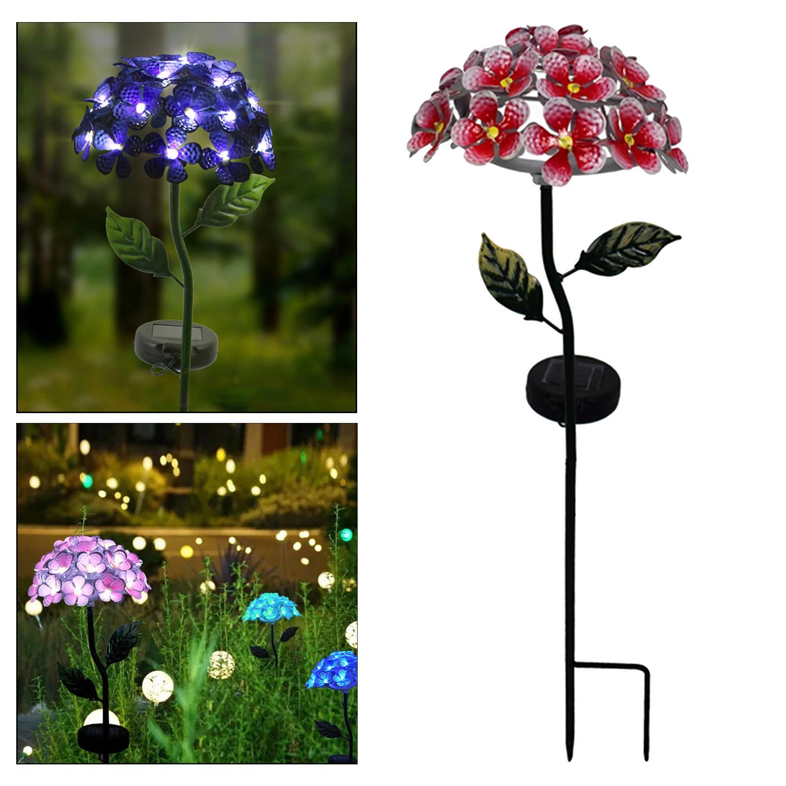 2pcs Waterproof Solar Garden Light Yard Walkway Patio Decor Garden Stake