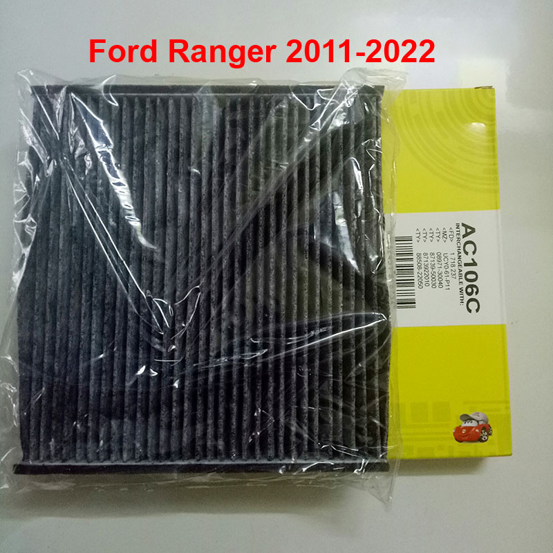 Lọc gió điều hòa than hoạt tính AC106C-2 dành cho Ford Ranger 2011, 2012, 2013, 2014, 2015, 2016, 2017, 2018, 2019, 2020, 2021, 2022 1718237