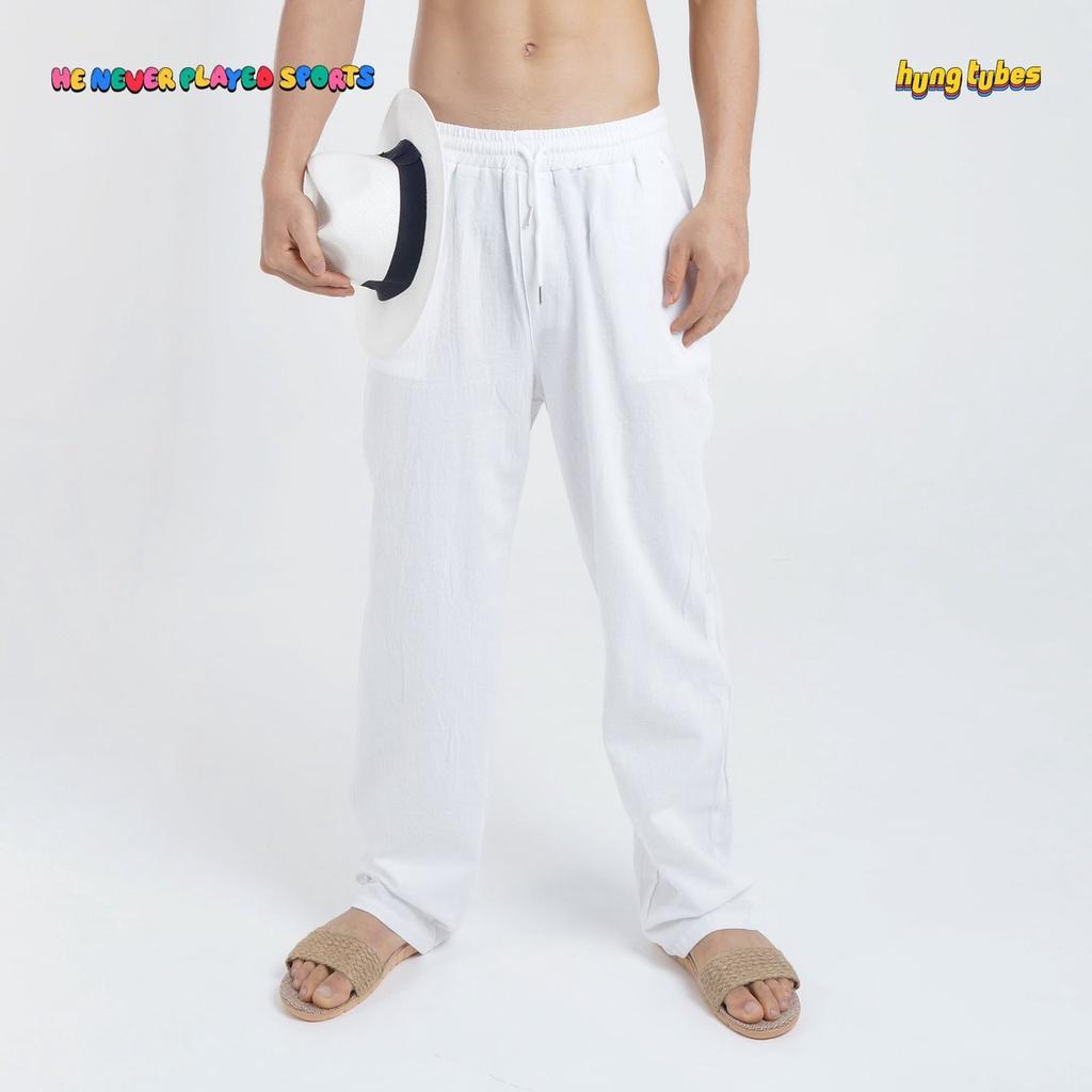 Áo ba lỗ lưới trắng chất cotton Hung Tubes