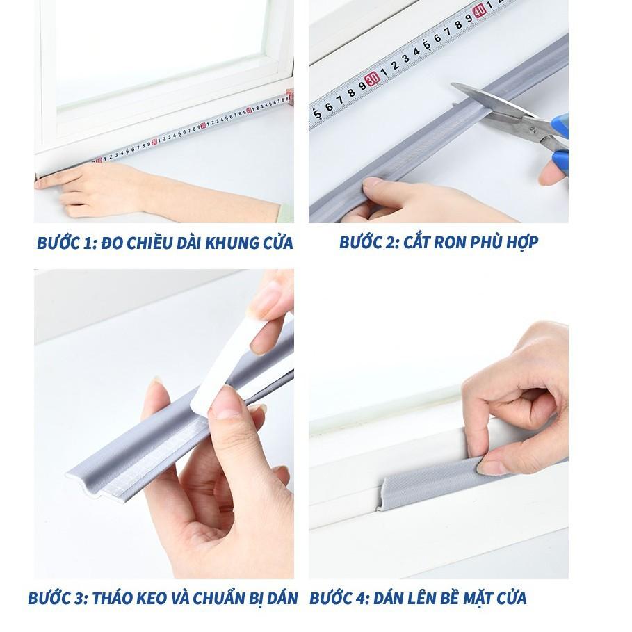 Ron dán chân cửa, dán khe cửa đa năng Tienich247 - ngăn gió, cách nhiệt, cách âm, chống côn trùng, bụi bẩn