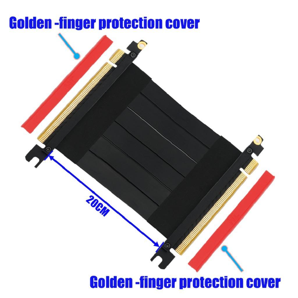PCI-E Gen3.0 Riser Cable 16cm To 16x 20cm PCI-Express X16 Extender