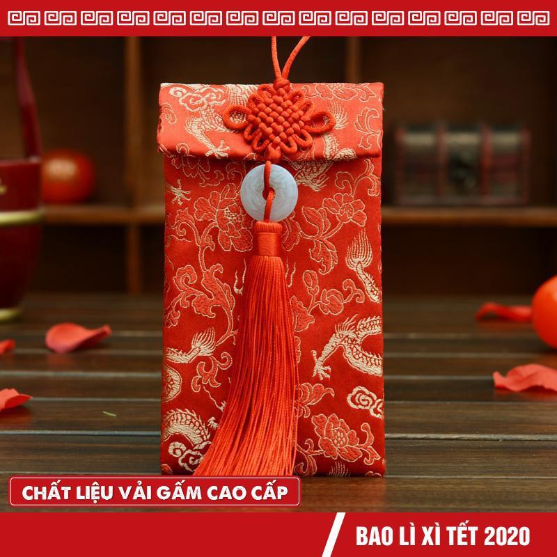 [ Giá sỉ ] Bao Lì Xì Vải Gấm Nhiều Hoa Văn Cao cấp