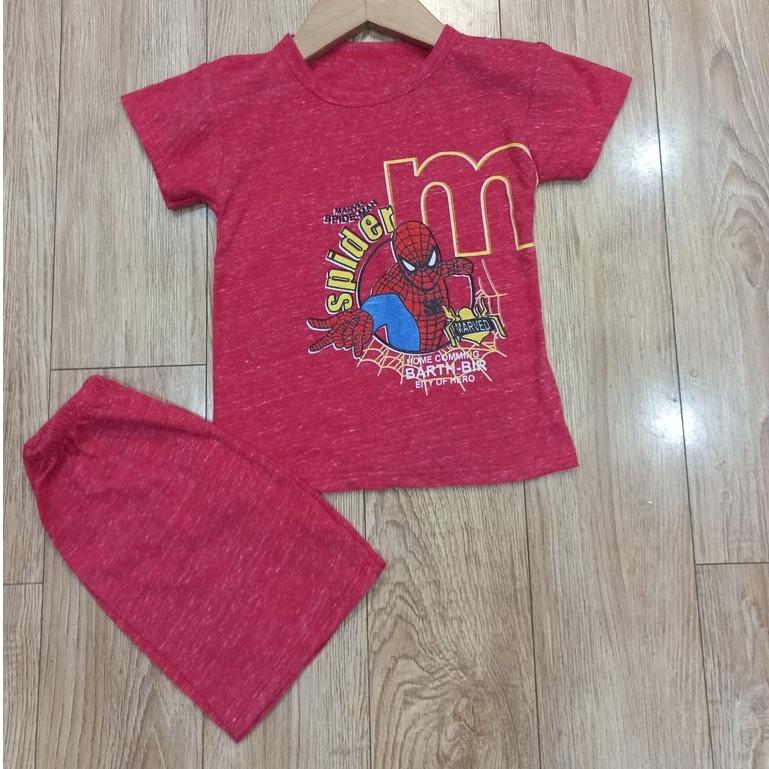 Bộ siêu nhân nhện cộc tay cho bé trai CiZi.shop