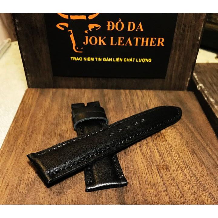 Dây Da Đồng Hồ Jok Leather Màu Đen tặng kèm khóa