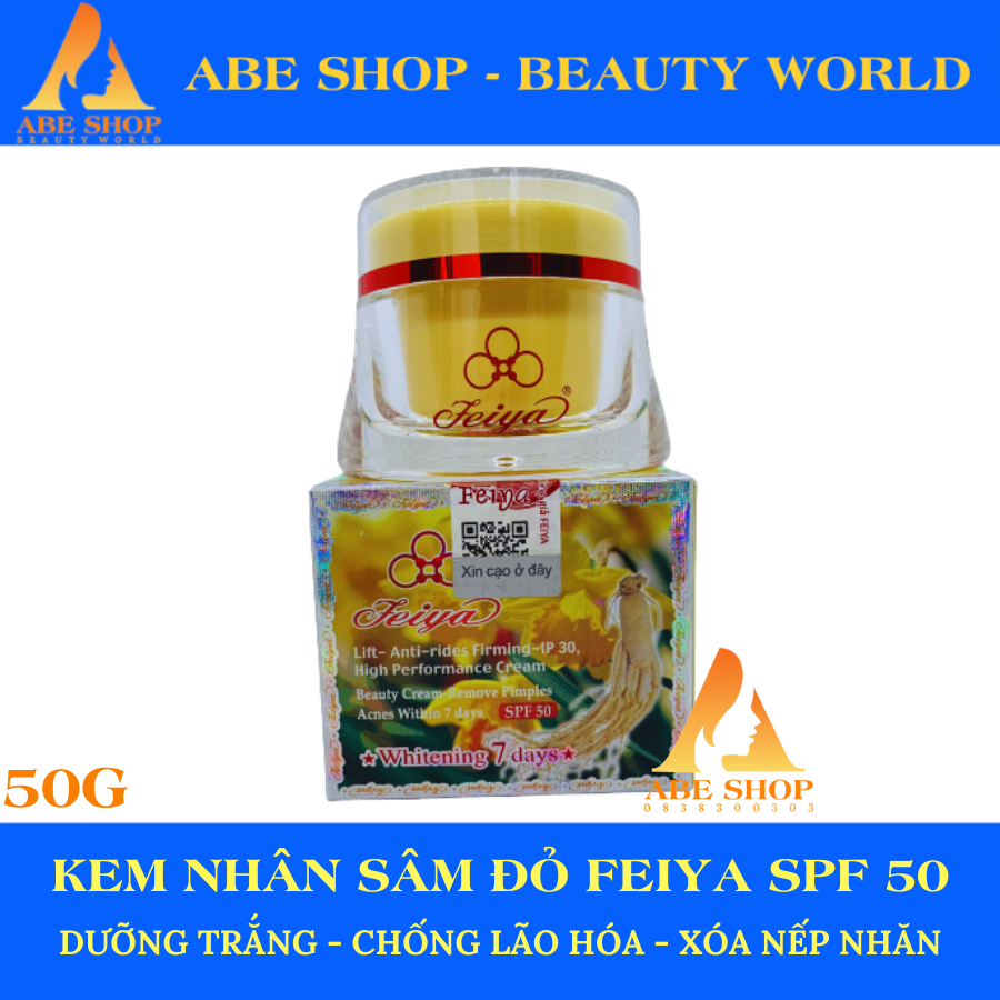 KEM DƯỠNG TRẮNG DA FEIYA TINH CHẤT NHÂN SÂM ĐỎ 50G