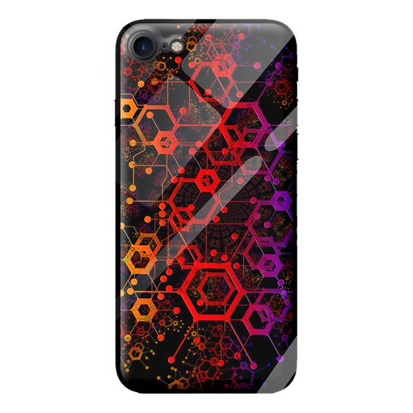 Ốp lưng kính cường lực cho iPhone 8 VÒNG TRÒN 2 - Hàng chính hãng