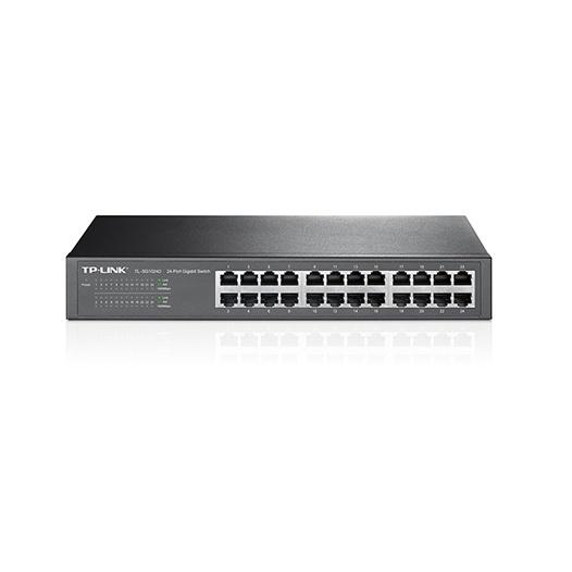 Bộ chia mạng TP-Link 24-port Gigabit TL-SG1024D - Rackmount 13-inch 1U; vỏ sắt- Hàng chính hãng