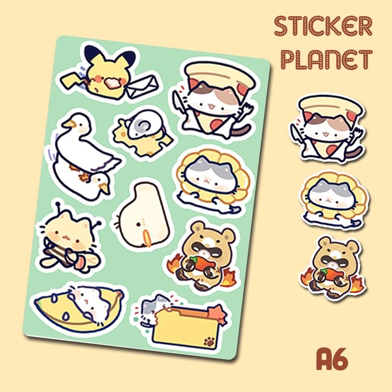 Little Sticker Sheet A6- trang trí sổ, máy tính, điện thoại