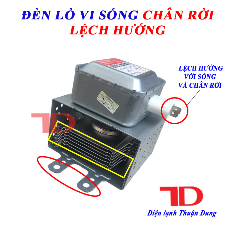 Đèn lò vi sóng chân rời lệch hướng, bóng cao tần lvs