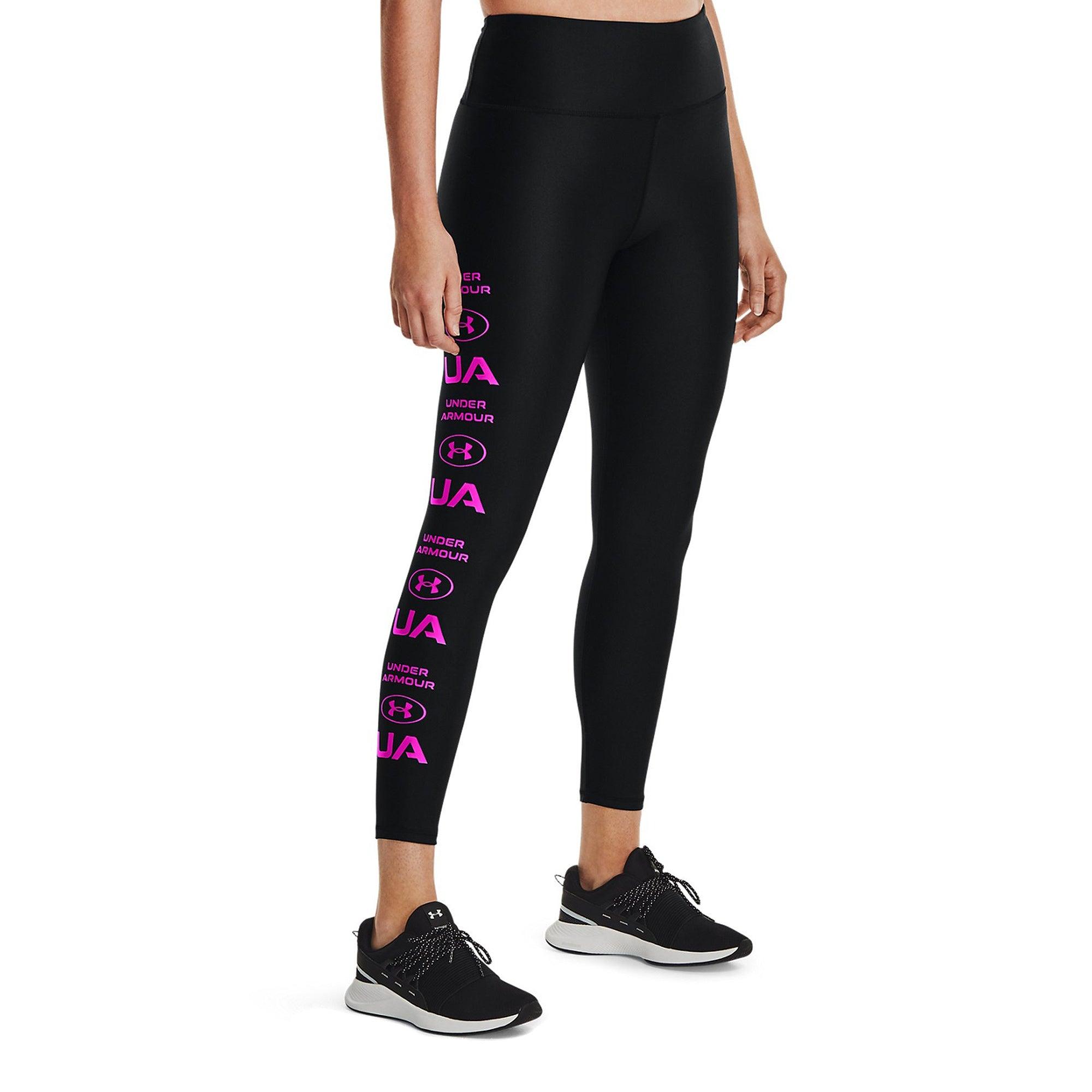 Quần legging thể thao nữ Under Armour HeatGear Armour No-Slip Waistband Graphic Ankle - 1361013-002