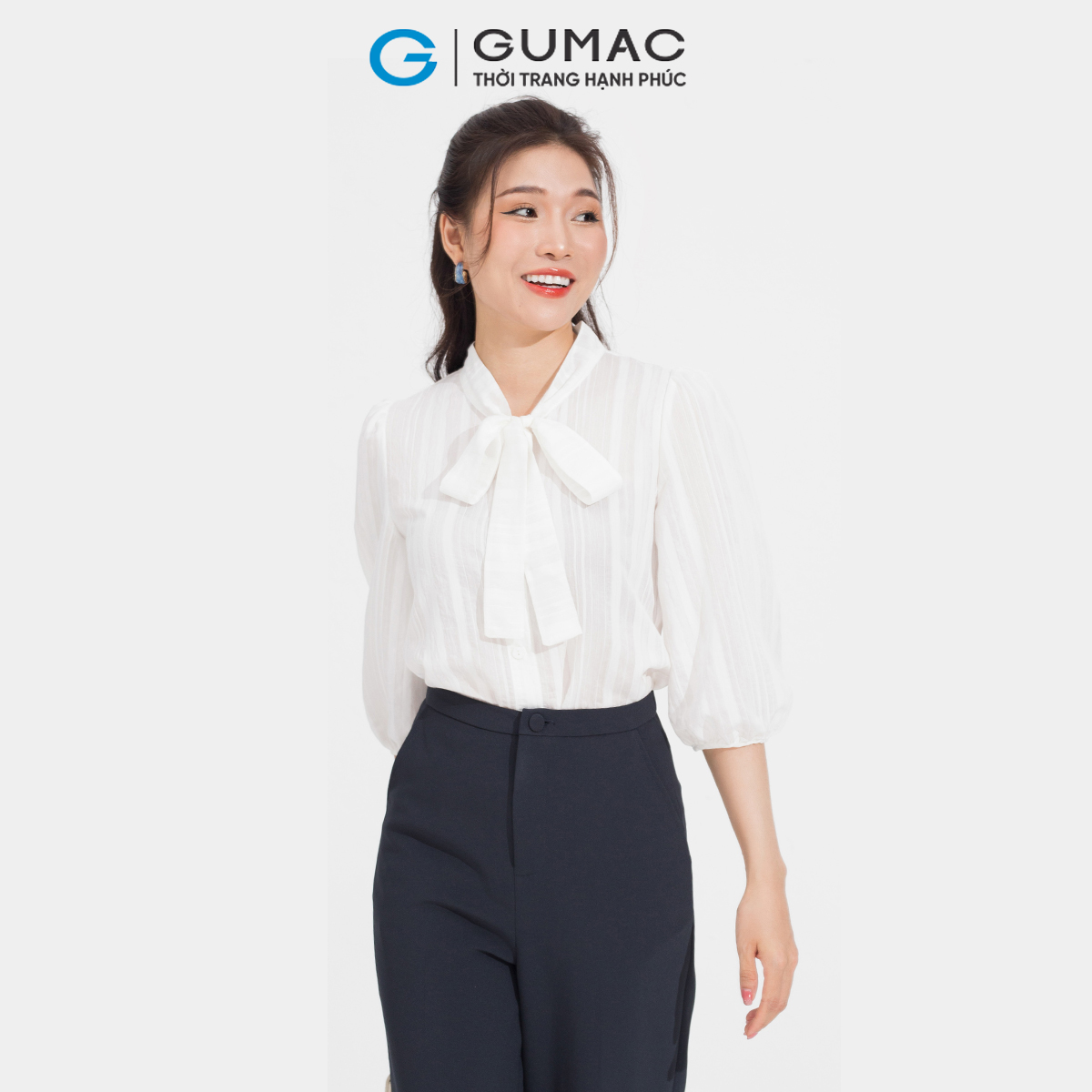 Quần ống suông túi xéo GUMAC QD05074