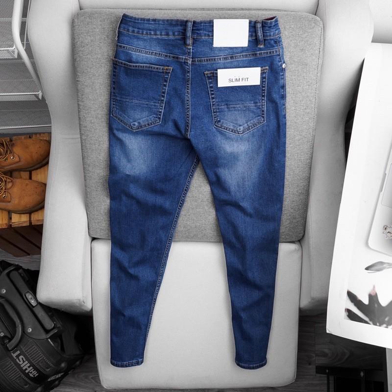 Quần jean VNXK ống ôm hàng xuất dư- jean co giãn