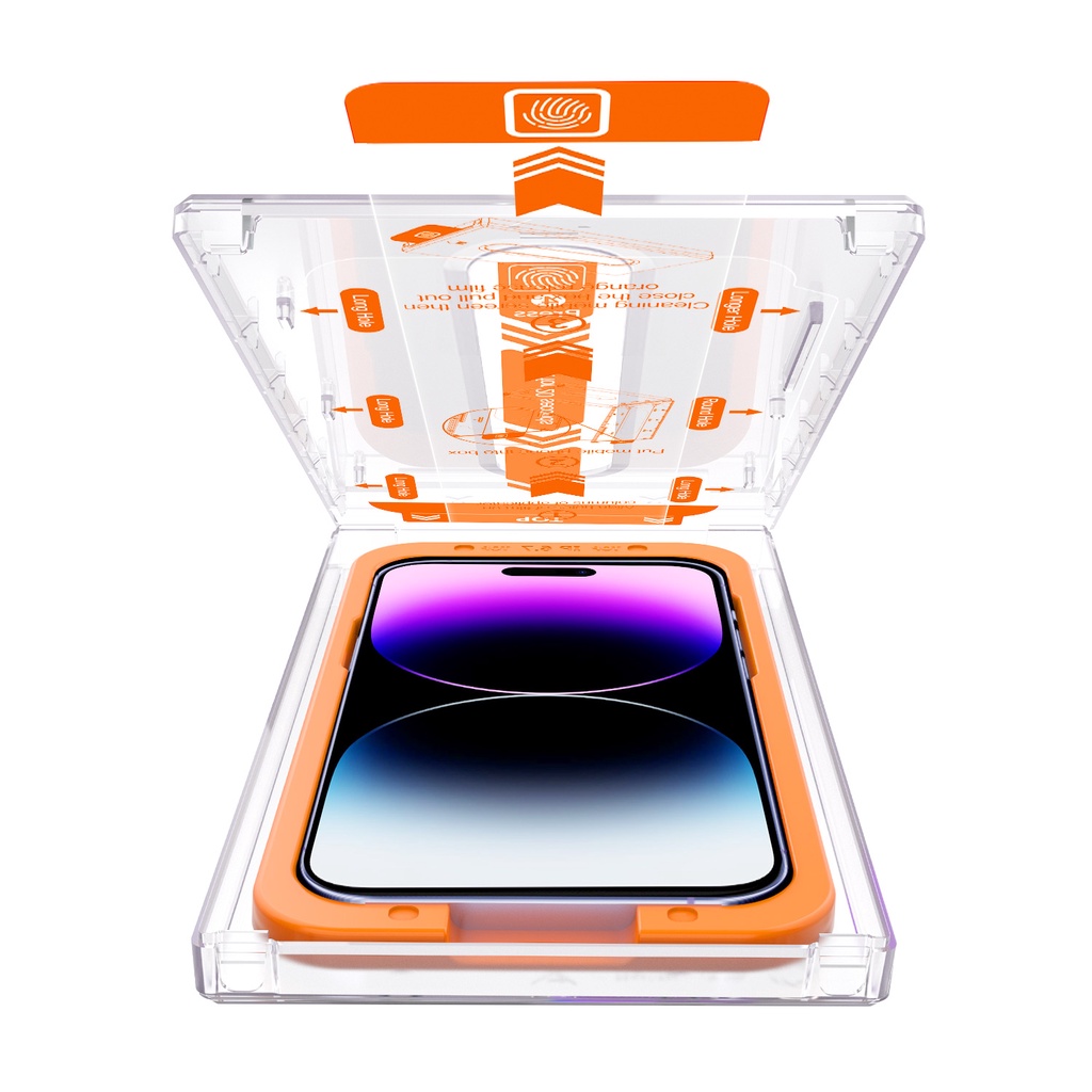 Kính Cường Lực tự dán MAGICBOX có lưới bảo vệ màng loa KOLEAD siêu cao cấp cho iph x xs xsm 11 12 13 14 pro promax