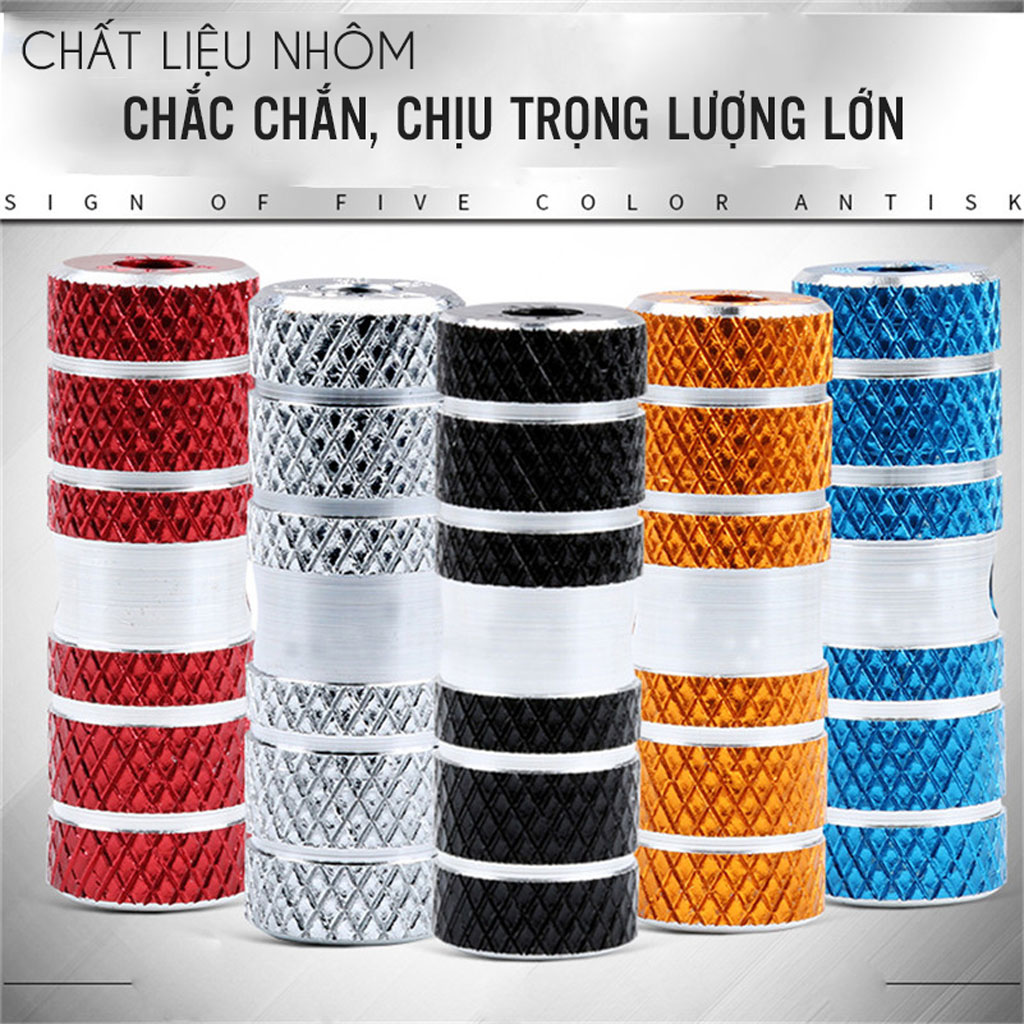 Bộ 2 Ty Gác Chân Sau Xe Đạp Chất Liệu Nhôm (đường kính lỗ 1cm) cho xe đạp MTB, xe địa hình chống trượt, chắc chắn Mai Lee