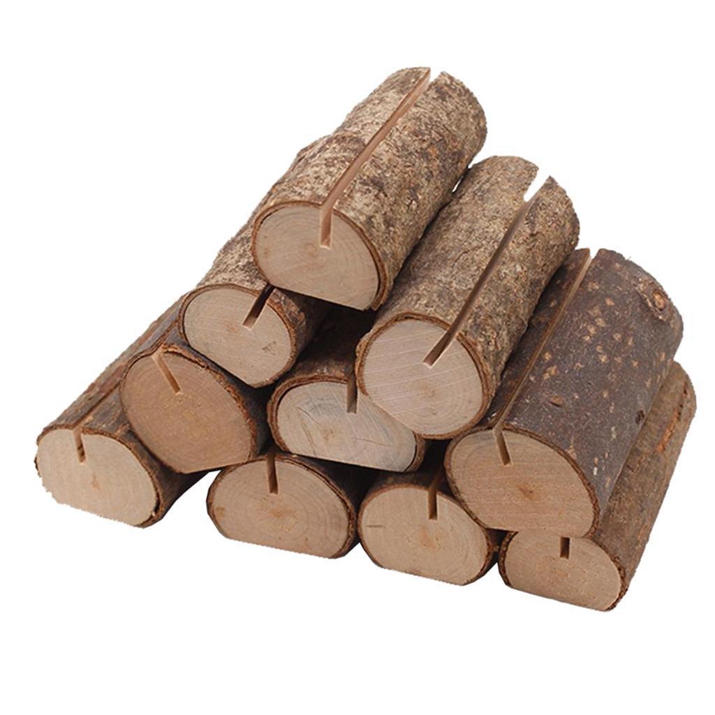 30x Wooden Table Number Holders Wooden Place Card Holder Wedding Card Holder
