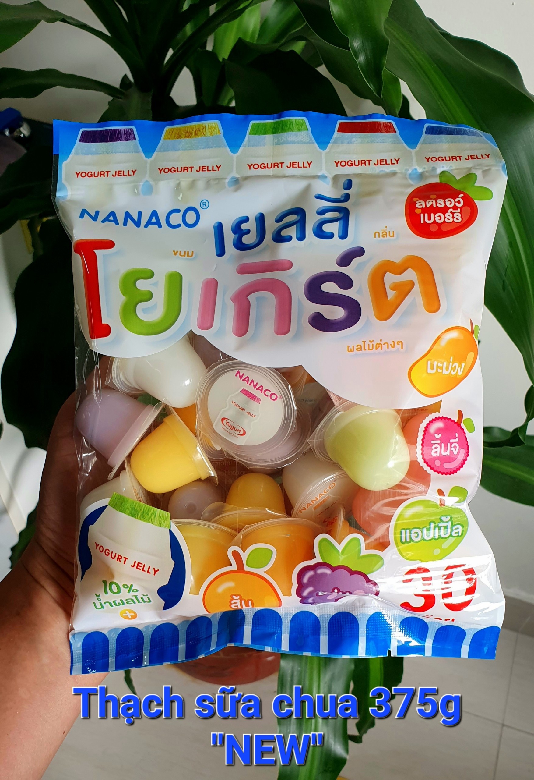 Thạch sữa chua trái cây Nanaco 375g ( New )