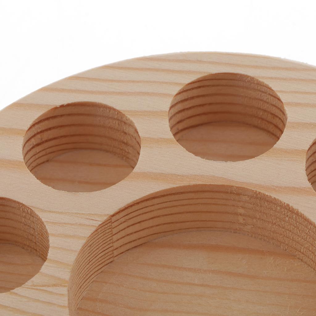 2x New Solid Wood Essential Oil Storage Rack Holder Display Shelf Show