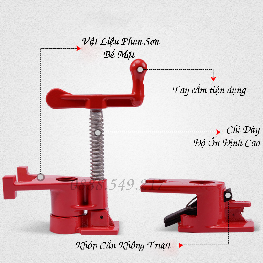 Cảo Ống Nước Chuyên Dụng Ống FI 27 - Kẹp Ván Gỗ Cảo Ống Nước Bằng Thép Siêu Chắc Chắn Loại Có Chân