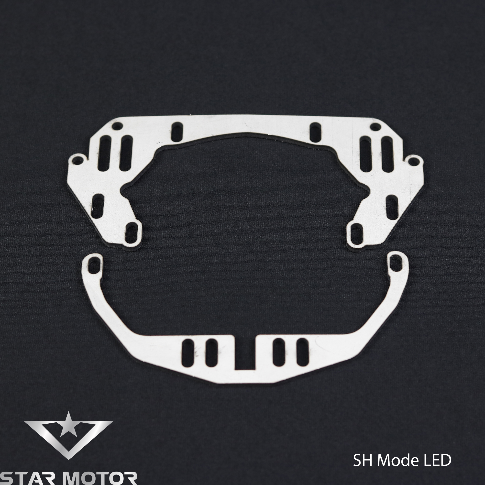 Pát, bát gắn bi cầu dành cho dòng xe SH Mode đèn Led chất liệu Inox