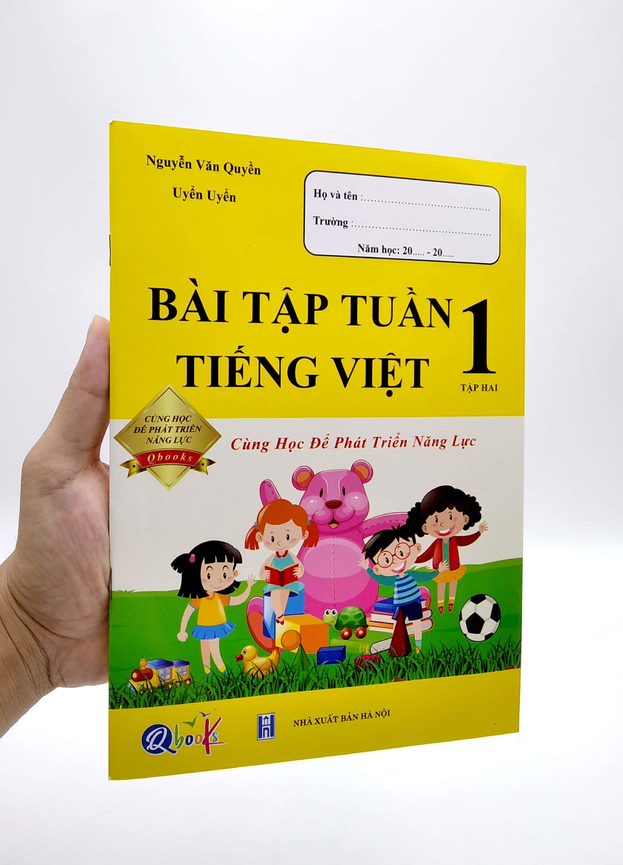 Bài Tập Tuần Tiếng Việt Lớp 1 - Tập 2 (Cùng Học Để Phát Triển Năng Lực)