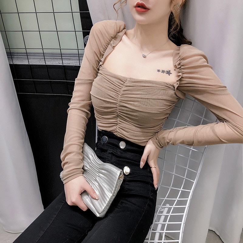ÁO NHÚN CỔ U