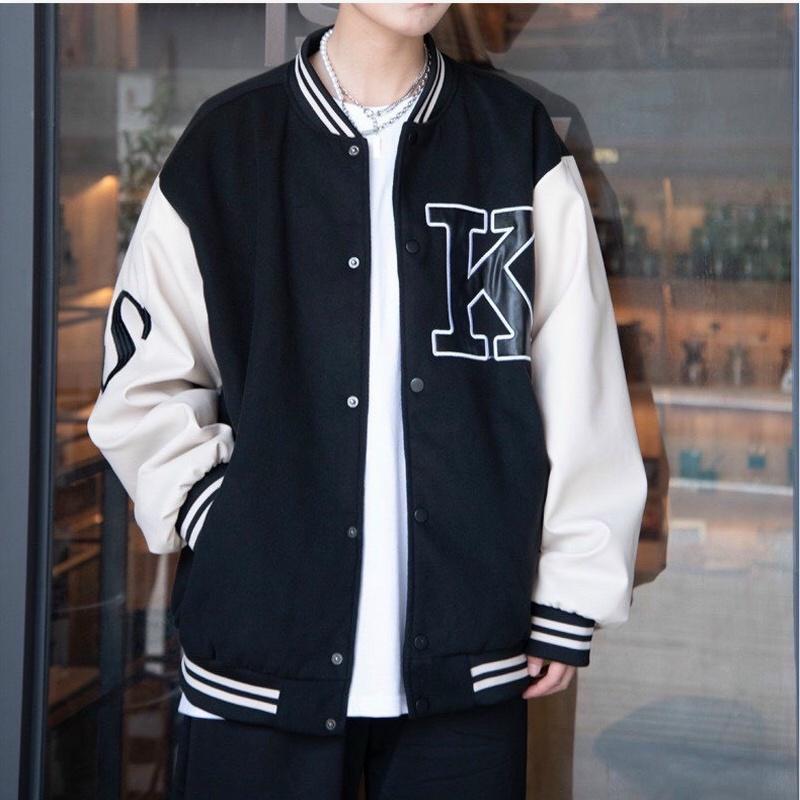 ÁO KHOÁC BOMBER SWEATER PHỐI MÀU