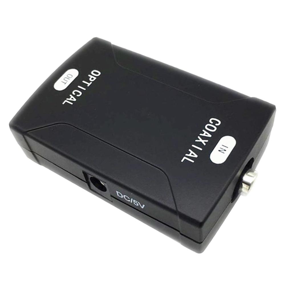 Optical Digital Audio Signal Converter COAX Coaxial In to TOSlink Out Connector