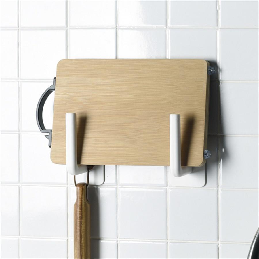 1Pc Kitchen Self-adhesive Accessories Under Cabinet Paper Roll Rack Towel Holder Tissue Hanger Storage Rack for Bathroom Toilet
