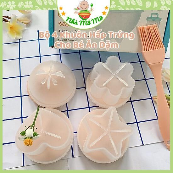 Bộ 4 Khuôn Hấp Trứng, Pudding