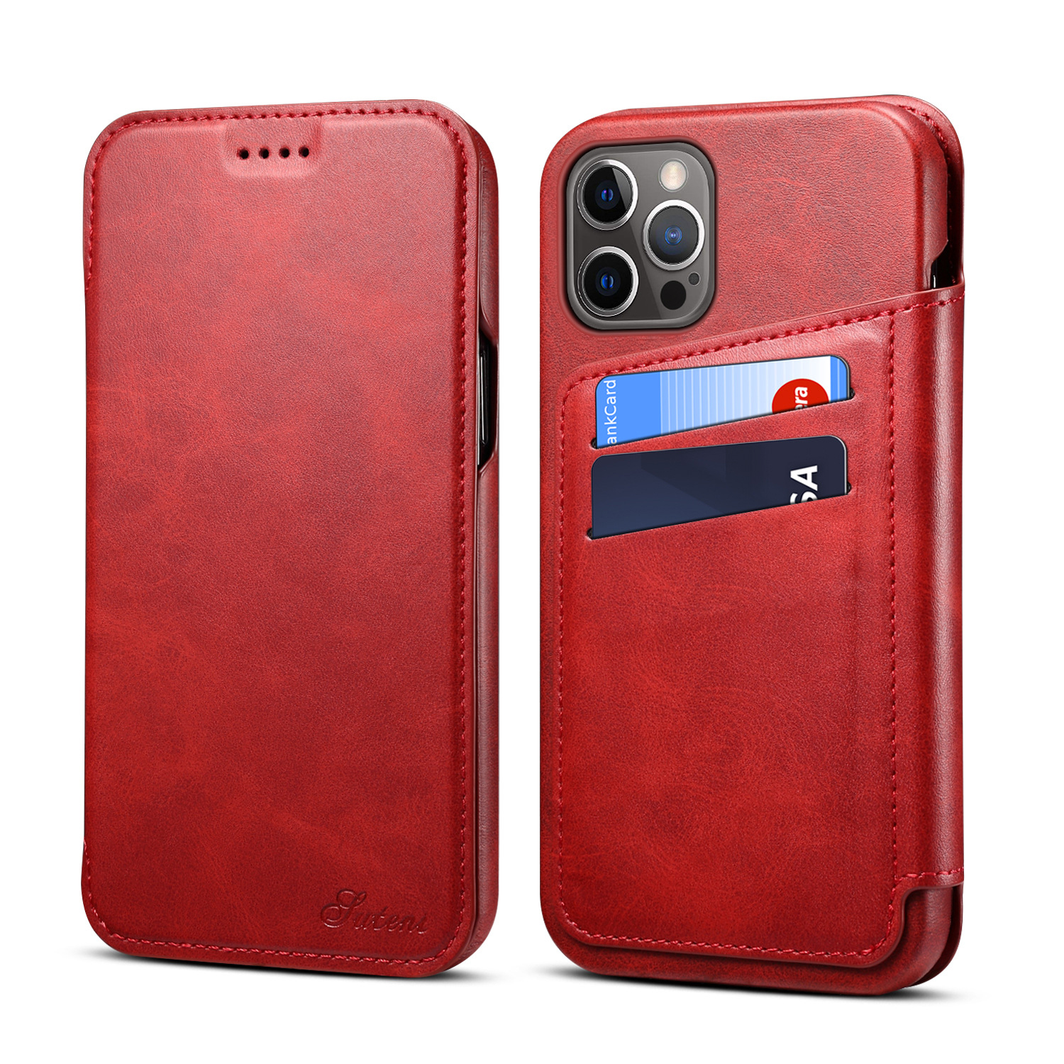 Bao Da Cao Cấp Dành Cho Iphone 13 13 Pro 13 Pro Max - Hàng Chính Hãng - Photodesign Vn - Đỏ - Iphone 13 Pro