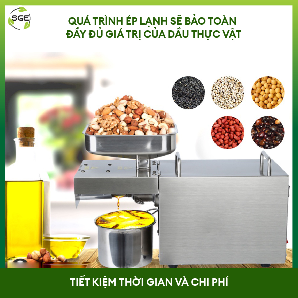 Máy tách/ép dầu đa năng OX01. Hàng chính hãng SGE Thailand. Dùng cho gia đình, hộ kinh doanh, công nghiệp để tách ép dầu từ mọi loại hạt