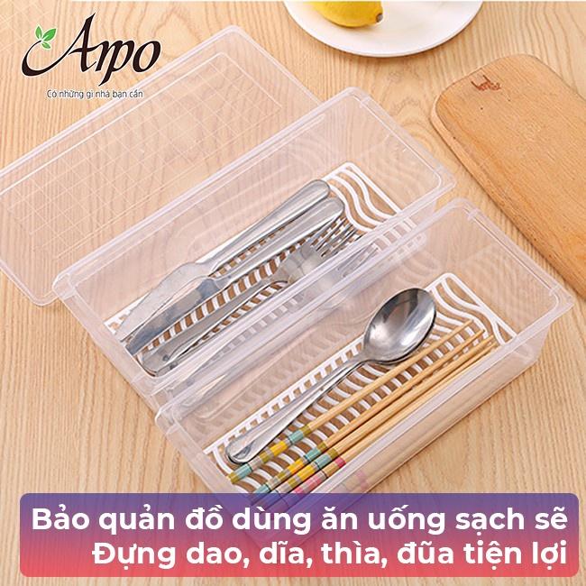 Hộp Nhựa Tủ Lạnh Bảo Quản Thực Phẩm Trong Suốt TÍch Hợp Khay Ráo Nước Giúp Thức Ăn Tươi Lâu - Hộp Tủ Lạnh Có Nắp