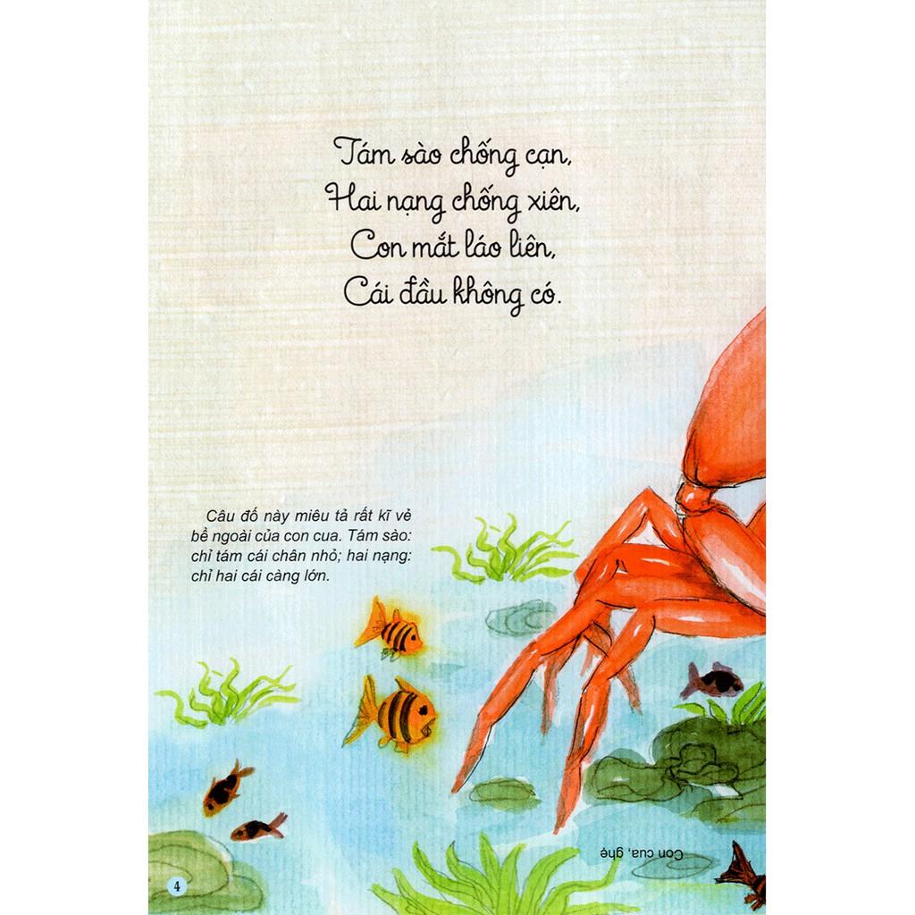 Sách Câu Đố Dân Gian Bằng Tranh - Loài Vật (Tái Bản 2019)