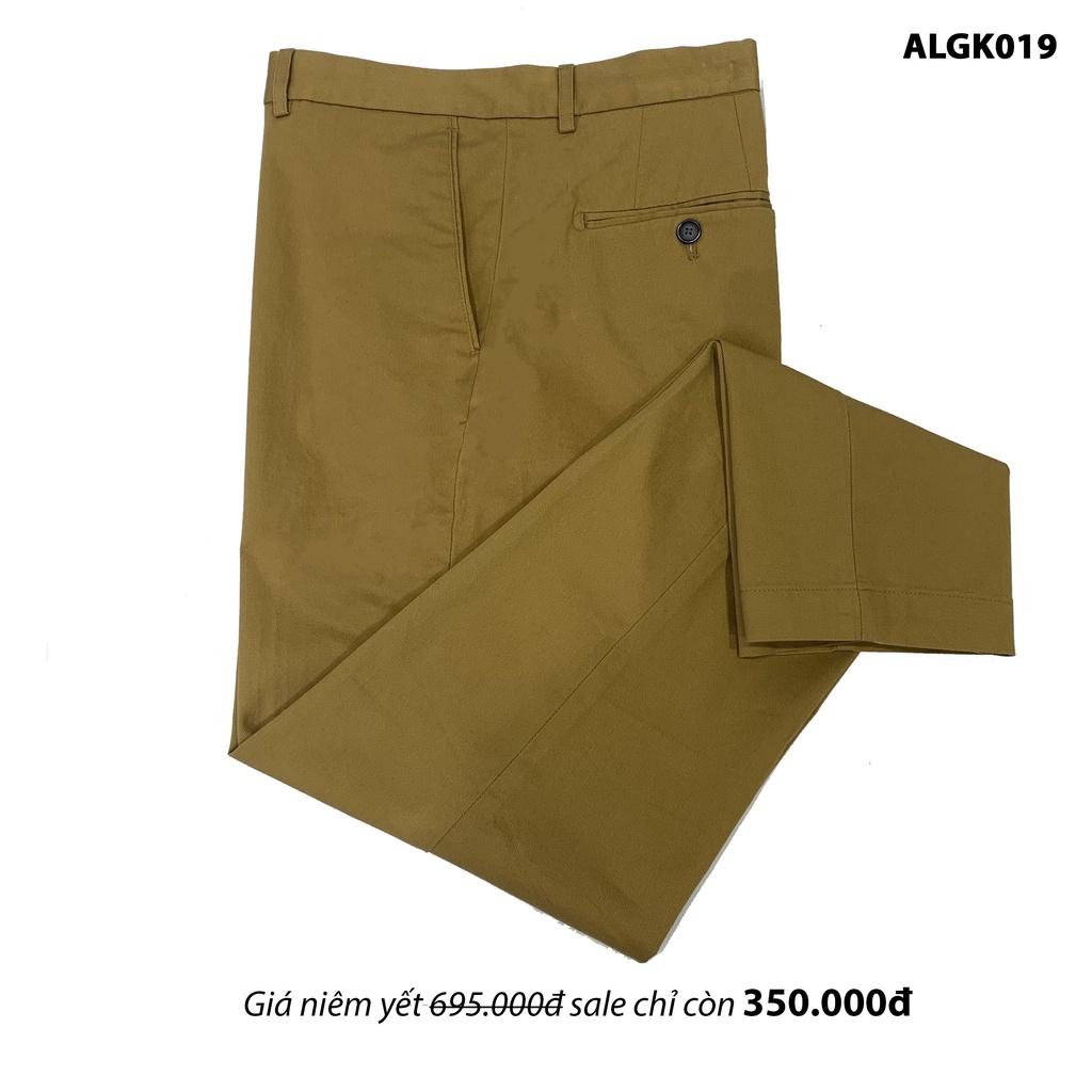 Quần kaki nam quần thô màu vàng chuẩn Form Slimfit chất liệu kaki bền đẹp cao cấp co giãn tốt tôn dáng ALIGRO ALGK019
