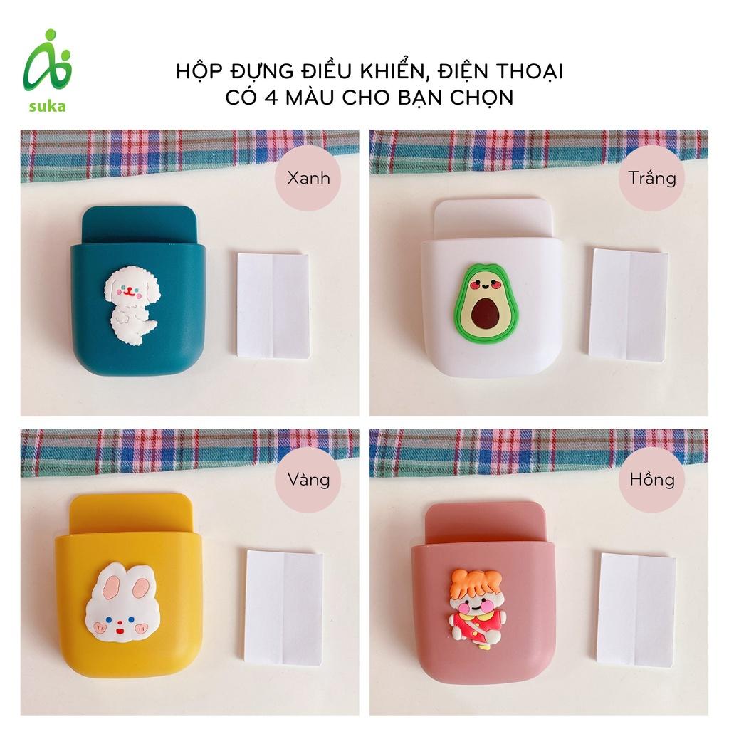 Kệ dán tường đựng điều khiển, điện thoại, đồ cá nhân đa năng tiện dụng dễ thương