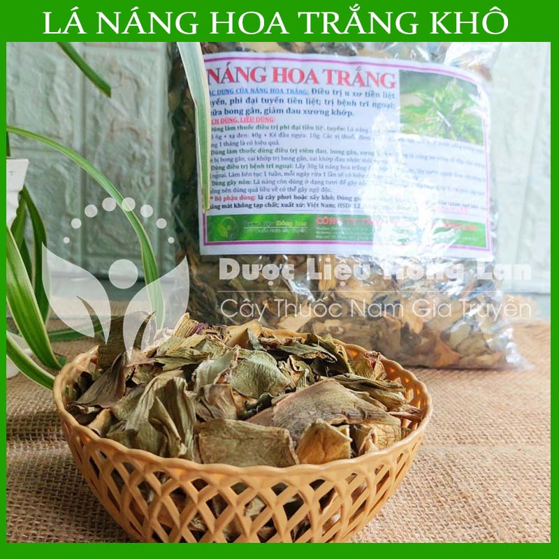 Lá náng hoa trắng khô sạch đóng gói 500gram