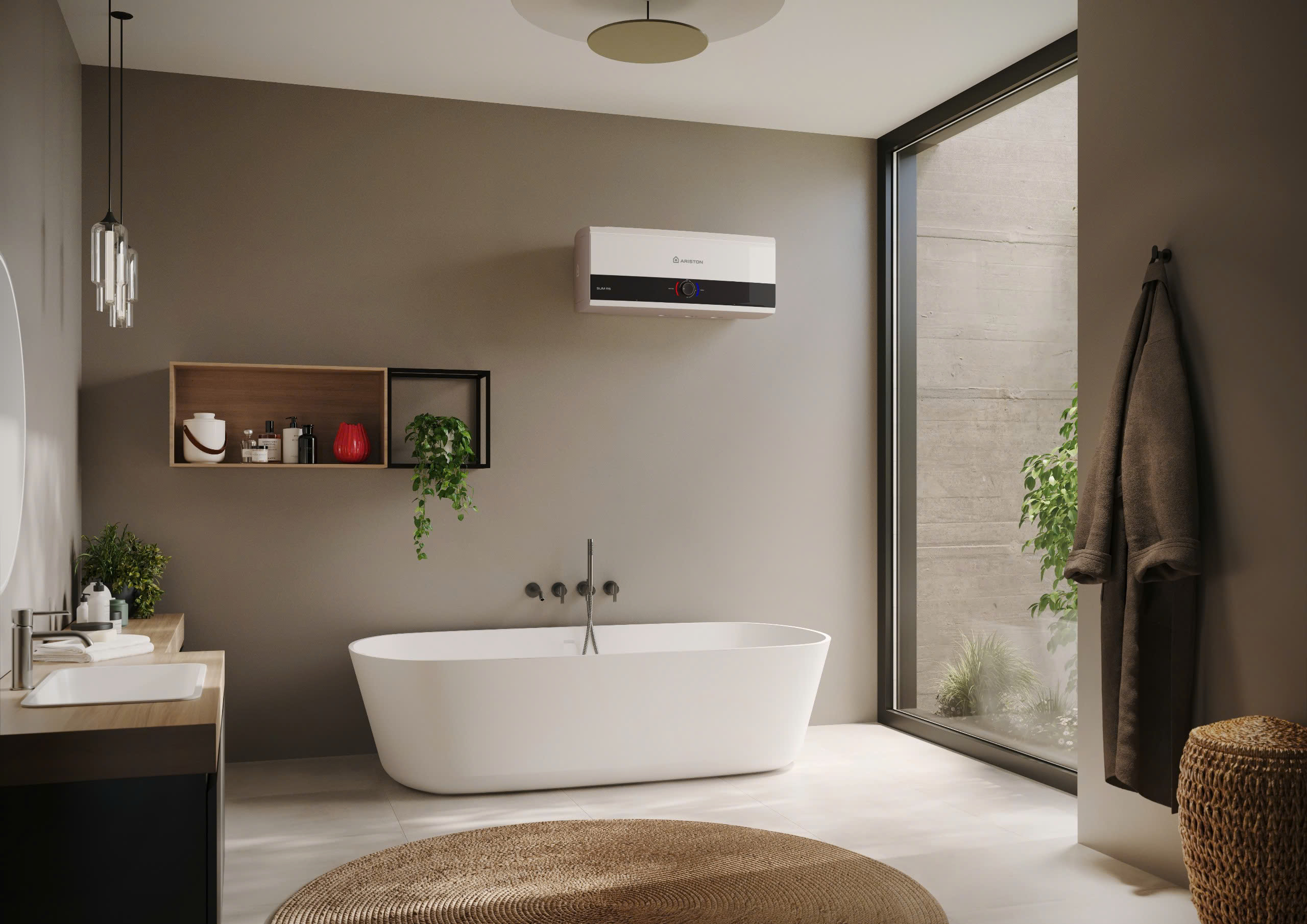 Bình Nước Nóng Gián Tiếp Ariston SLIM3 15RS VN ( 15 Lit ) MẪU MỚI - Hàng chính hãng