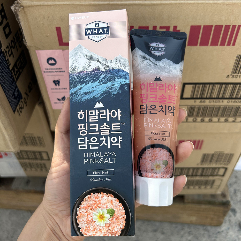 Kem đánh răng Bamboo Salt muối hồng Himalaya hương hoa bạc hà 100g