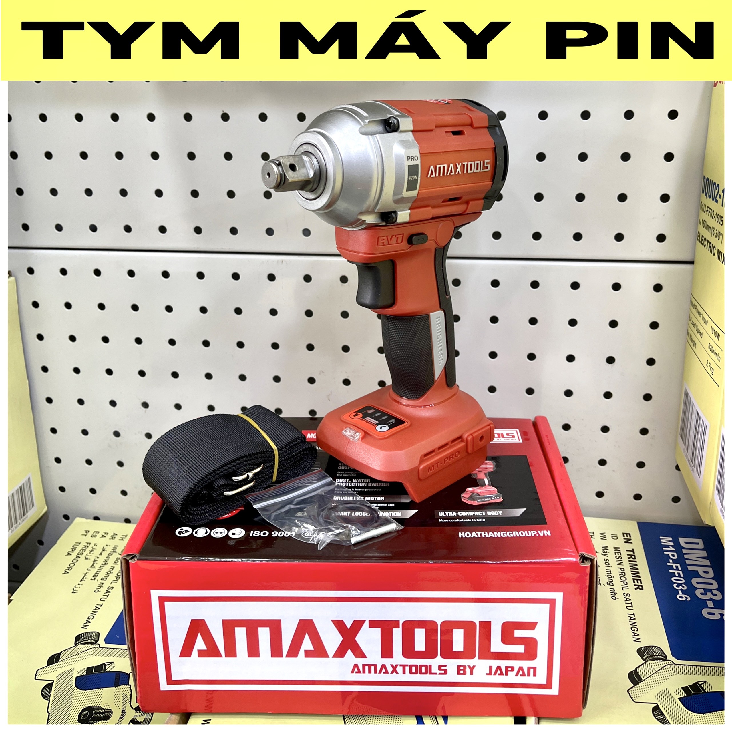 Thân Máy siết bulong pin 21V Amaxtools ABL42012SM 420N.m – chưa pin sạc