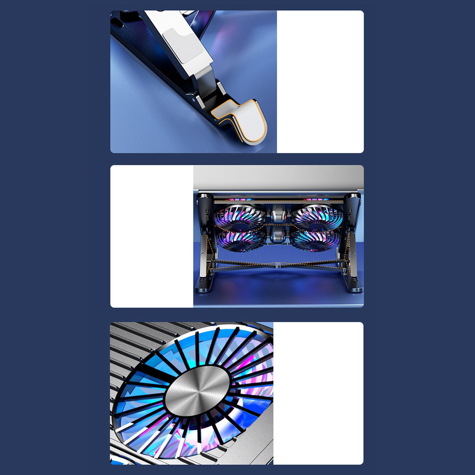 Laptop Stand with 4 Cooling Fans Cooler Quiet 11-17.3 inch