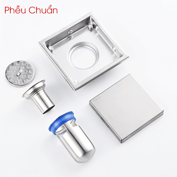 Thoát sàn chống mùi nhà vệ sinh - Loại Lát Đá - inox SUS304 chống rỉ